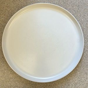 8-Crate & Barrel Wren Matte White Dinner Plate (10.6” diameter)